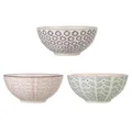 Produktbild: Bloomingville Schale Maya, rosa grün lila, Keramik, 3er Set, Ø 16,5 x Höhe 7,5 cm; 3er Set