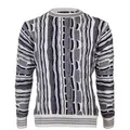 Produktbild: Cascallo Strickpullover Marco - Gestrickter Luxus Designer Rundhals-Pullover Regular Fit (1-tlg) 3d Optik L