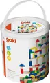 Produktbild: Bausteine | goki | Holz, 100 Stück, verschiedene Fomen und Farben, per Set