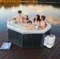 Produktbild: mSpa Whirlpool TUSCANY XXL 2026- Ø 193 x 65 cm - ganzjährig Outdoor Pool - F-TU062W, Plug & Play System - Whirlpool zum Selbstaufbau, vorgefertigte Bauweise, inkl. UVC+ Selbstreinigungsfunktion, App-Steuerung, Schnellheizsystem