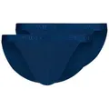 Produktbild: Skiny Tanga Herren Slip 2er Pack Baumwolle (Packung, 2er Pack) blau S