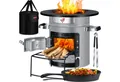 Produktbild: KESSER Feuerstelle, Raketenofen aus Gusseisen mit Tragetasche Dutch Oven BBQ Holzofen