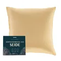 Produktbild: Seidenkissenbezug 40x40 cm für Haar und Haut Kissenbezüge Seide 19 Momme Gold...