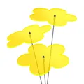 Produktbild: 3 Stück SUNPLAY Sonnenfänger Ø10cm Suncatcher Gartenstecker Blumen GELB