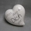 Produktbild: Casablanca Spardose Deko Herz Schön,dass es dich gibt  Geschenk silber weiß