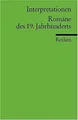 Produktbild: Interpretationen: Romane des 19. Jahrhunderts von u... | Buch | Zustand sehr gut