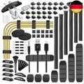 Produktbild: 188 Kabelmanagement-Kits, 6 Kabelschläuche 50 Kabelhalter 20+2 Kabelbinder 10 
