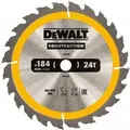 Produktbild: DT1939-QZ Kreissägeblatt 184 x 16 mm, 24 Zähne, genageltes Holz - Dewalt