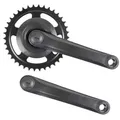 Produktbild: Kurbelgarnitur 38 Zähne 1-fach, 170 mm Kurbeln, schwarz, für Vierkant