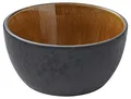Produktbild: BITZ Schüssel, Schale, Müslischale, Snackschale aus Steingut, 14 cm im Durchmesser, Schwarz/Amber