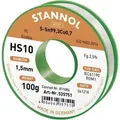 Produktbild: Stannol Hs10 2510 Lötzinn, Bleifrei Spule Sn99,3cu0,7 Rom1 100 G 1.5 Mm