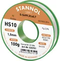 Produktbild: Stannol HS10 2510 Lötzinn, bleifrei Spule Sn99,3Cu0,7 ROM1 100g 1.5mm