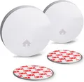 Produktbild: 2er Set Rauchmelder 10 Jahre Batterie Magnet, VdS + EN 14604 Feuermelder SEBSON