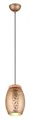 Produktbild: Reality Leuchten Pendelleuchte Bidar R31571065, Metall Coffee/Goldfarbig, Holz naturbelassen, exkl. 1x E27