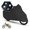 Produktbild: Motorrad Abdeckplane All Weather XL, 100% wasserdichte Outdoor Plane, Ganz-Jahres-Schutz, Motorrad Zubehör schwarz 255x110x135 cm