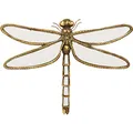 Produktbild: Kare Design Wandschmuck Dragonfly Mirror Gold, Wandschmuck, Libelle, Glas verspiegelt, Accessoires, Wohnzimmer, Wandobjekt, Wanddeko, 27x35x4 cm (H/B/T)