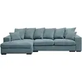 Produktbild: Kaiser Möbel Ecksofa, Hellblau, Holz, L-Form, 285x155 cm, Wohnzimmer, Sofas & Couches, Wohnlandschaften, Ecksofas
