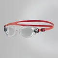 Produktbild: Speedo Unisex Kinder Futura Classic Schwimmbrille | Anti-Beschlag | Wasserdicht Schwimmbrille, Lava Red/Clear, Einheitsgröße