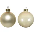 Produktbild: Weihnachtskugeln Glas 8cm 16 Stück - Perle - Creme