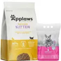 Produktbild: 7,5 kg APPLAWS Kitten Trockenfutter Huhn getreidefrei Kätzchen + Katzenstreu