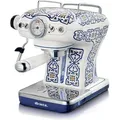 Produktbild: Ariete 1389/1C, Espressomaschine, 0,9 l, Kaffeepad, Gemahlener Kaffee, 850 W, Blau, Mehrfarbig - Weiß/Hellblau
