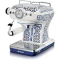 Produktbild: Ariete Espressomaschine 1389 Capri, für Kaffeepulver und Pads 850W blau weiß weiß