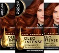 Produktbild: Syoss Oleo Intense Öl-Coloration 5-77 Glänzendes Kupferrot Stufe 3 (115 ml), dauerhafte Haarfarbe mit pflegendem Öl, Coloration ohne Ammoniak