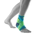 Produktbild: Bauerfeind Sprunggelenkbandage „Ankle Support“ Unisex, 1 Sprunggelenk Bandage für Sport wie Fußball, Fitness oder Laufen, Kein Umknicken durch Knöchelbandage Links, Blau, M