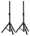 Produktbild: Pronomic Lautsprecherständer Paar Boxenstative - Niedriger Monitor-Ständer aus Stahl, (Höhenverstellbar, 2-tlg., Belastbarkeit bis 50 kg, Ideal für Linienstrahler, Akustik-Verstärker)