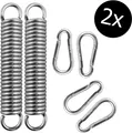 Produktbild: riijk Hängesessel 2X Schwingfeder mit 4 starken Karabiner-Haken - Germany!