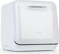 Produktbild: Klarstein Aquatica Mini Geschirrspüler - freistehender Tischgeschirrspüler, Mini Spülmaschine mit 3 Programmen, 2 Maßgedecke, installationsfrei, 360° Wäsche, Touch Control, Wasserverbrauch: 5 L, weiß
