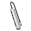 Produktbild: Satechi, USB-C Multiport Hub 7-in-1 1Gbit Ethernet 100W PD, Silber