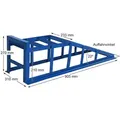 Produktbild: Auffahrrampe Rampe PKW 2x blau bis 225er Räder extra breit 2000 kg pro Paar