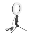 Produktbild: LED Handy Ringlicht Ø 16 cm mit Stativ und Handyhalter Dimmbar Smartphone Lampe Licht Ringleuchte