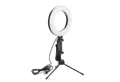 Produktbild: HAC24 Ringlicht LED Handy Ringlampe Smartphone Lampe Licht Ringleuchte, Ø 16 cm mit Stativ und Handyhalter Dimmbar