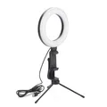 Produktbild: LED Handy Ringlicht Ø 16 cm mit Stativ und Handyhalter Smartphone Ringleuchte