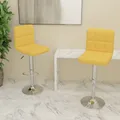 Produktbild: Barhocker 2 Stk. Senfgelb Stoff