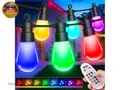 Produktbild: LED Lichterkette Außen Strom Weihnachten - 21M Bunt RGB Farbwechsel Glühbirnen I