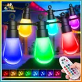 Produktbild: LED Lichterkette Außen 21m Bunt RGB Farbwechsel IP65 Wetterfest mit
