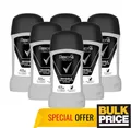 Produktbild: Rexona Men Invisible BW Stick Deodorant Antitranspirant Anti-Stain 50ml 6er Pack