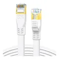 Produktbild: Cat8 Ethernet Kabel 30m 40Gbps 2000MHz Flachband Hochgeschwindigkeit Gaming