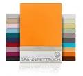 Produktbild: Beautex Spannbettlaken Spannbetttuch Bettlaken aus gekämmter Baumwolle Premium Jersey 160g/m², Jersey, Gummizug: rundum, (1 Stück)