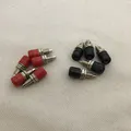 Produktbild: Bananenbuchse mit Gewinde 5x Rot - 5x Schwarz mit 2 Muttern - 4mm - NEU (W016)