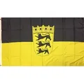 Produktbild: trends4cents Flagge XXL Flagge 250 x 150 cm Hissfahne Bundesland Sturmflagge 3 Messingösen (Baden-Württemberg), für Fahnenmaste Baden-Württemberg