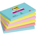 Produktbild: Post-it Haftnotizen Super Sticky Cosmic, bunt, 76 x 127mm, selbstklebend, 6x 90 Blatt