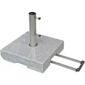 Produktbild: Doppler Trolley-Granit-Schirmsockel mit Rollen,granitgrau,