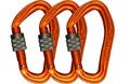 Produktbild: Skylotec Falanx Screw  3er-Set Schraubkarabiner orange