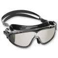 Produktbild: Cressi Schwimmbrille Skylight Mirrored - Anti Fog Gläser, schwarzes Silikon