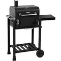 Produktbild: Taino - hero Smoker klein bbq Grillwagen Holzkohle-Grill Grillkamin Standgrill Räucherofen Grillrost