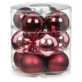 Produktbild: Magic Weihnachtskugeln Glas 8cm 12 STK. Christbaumkugeln (Berry Kiss (Beere Glanz/Matt))
